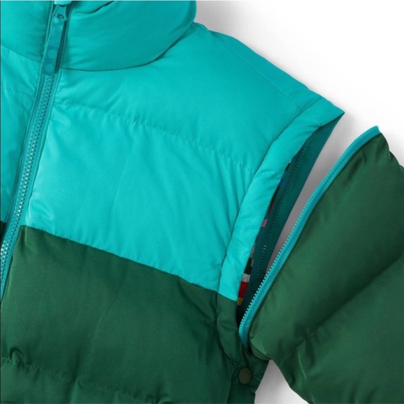 Large LEGO X Target Youth Color Block Puffer Jacket Coat New NWT Green &… - Picture 4 of 14